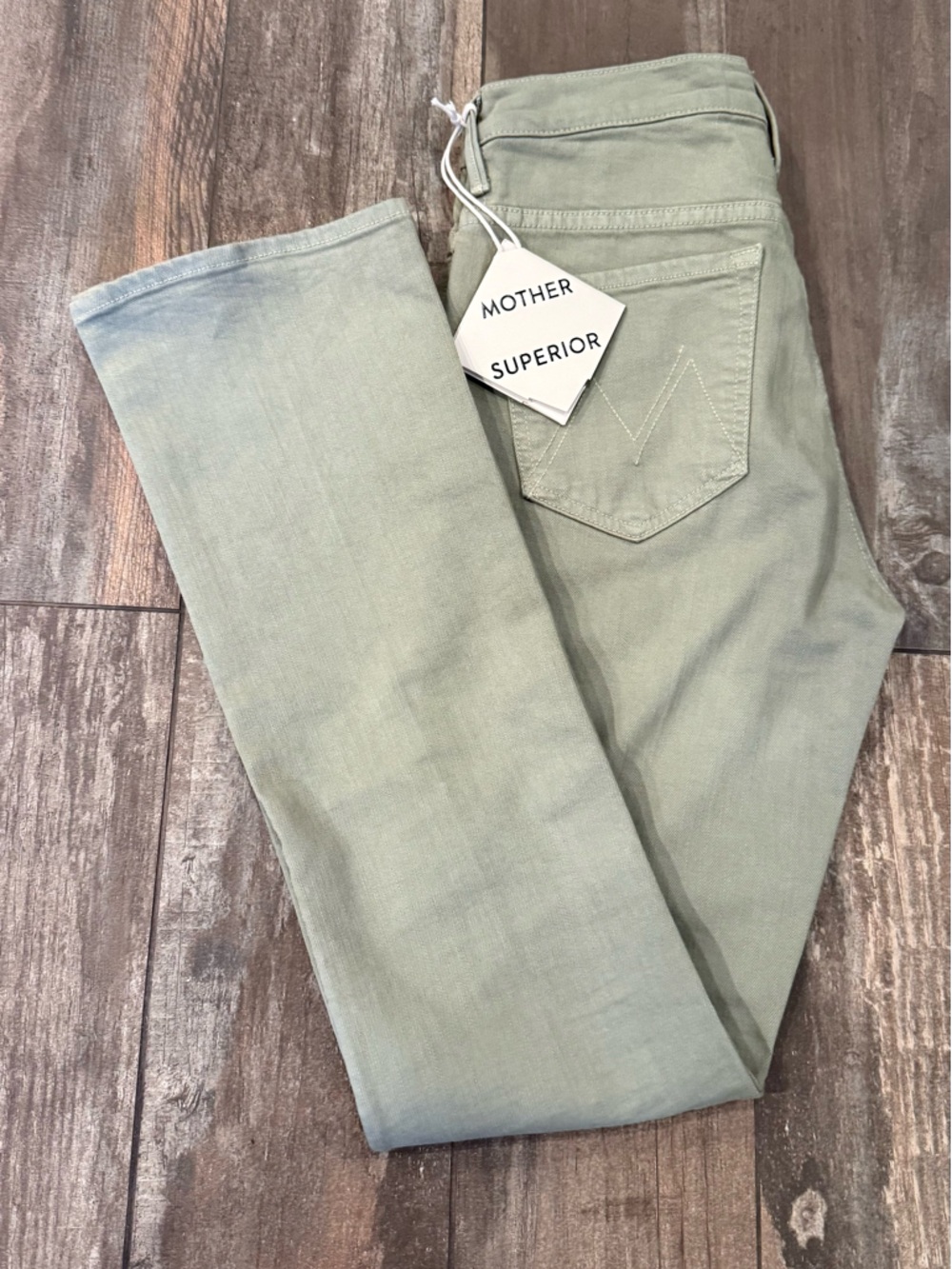 NWT’s MOTHER Superior - Olive Sage Green Jeans